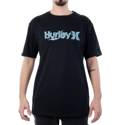 Camiseta Masculina Hurley Rash PRETO-HYTS010928- -1-
